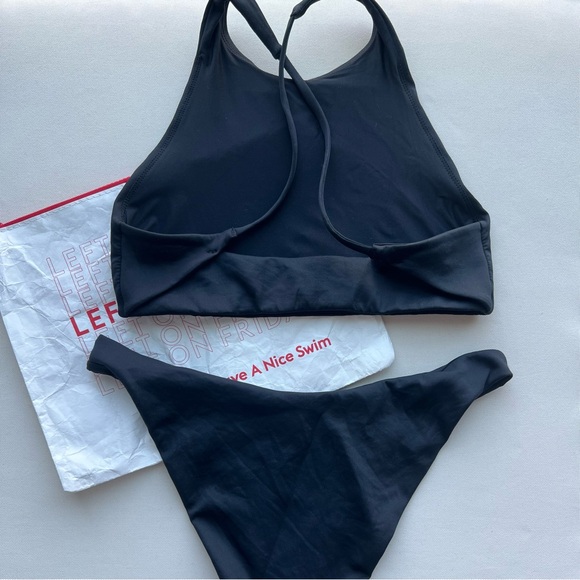 Left On Friday Black High Neck Bikini Set - Picture 3 of 5
